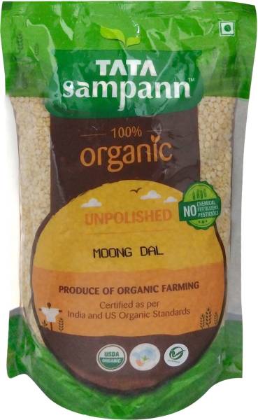 Tata Sampann Organic Unpolished Moong Dal (Split)