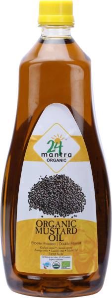 24 Mantra Organic Mustard Oil Plastic Bottle