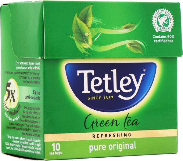 Tetley Pure Original Green Tea Bags Box