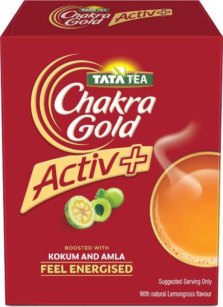 Tata Chakra Gold Activ Plus Lemon Grass, Garcinia, Amla Herbal Tea Box