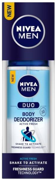 NIVEA MEN Duo Active Fresh Deodorant Spray  -  For Men