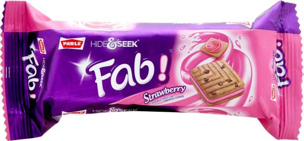 Parle Hide &amp; Seek Fab Strawberry Cream Biscuit