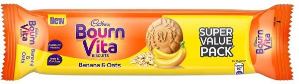 Cadbury Bournvita Banana and Oats Biscuits