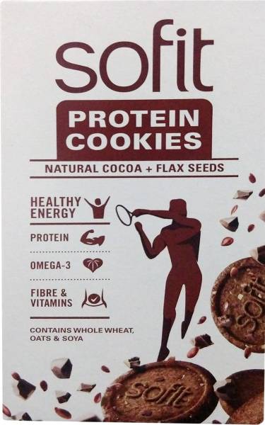 Sofit Natural Cocoa Plus Flax Seeds Protein Cookies