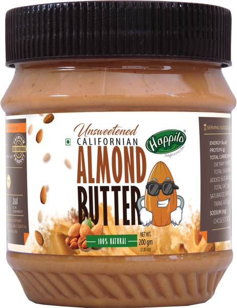 Happilo Natural Unsweetened Californian Almond Butter 200 g