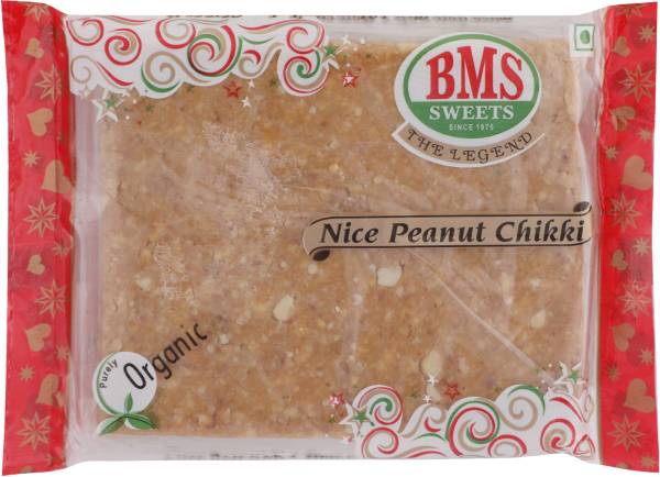 BMS Sweets Organic Nice Peanut Chikki Pouch