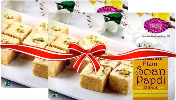 Karachi Bakery Plain Soan Papdi Mithai Box