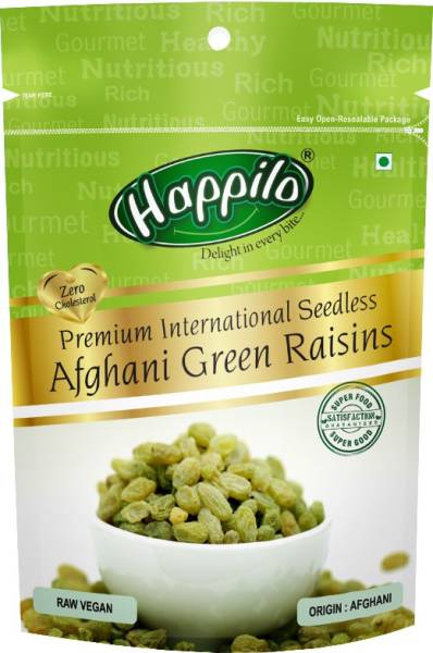 Happilo Premium Premium International Seedless Afghani green Raisins