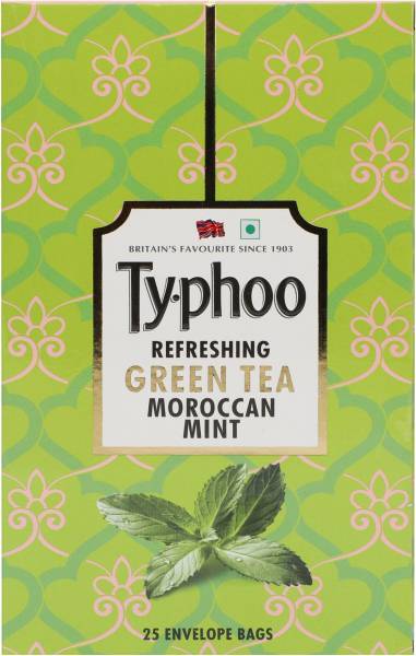 Typhoo Refreshing Moroccan Mint Green Tea Bags Box