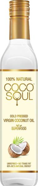 Coco Soul Cold Pressed Natural Virgin Coconut Oil Plastic Bottle