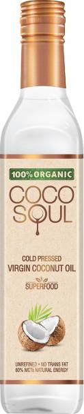 Coco Soul Cold Pressed Organic Virgin Coconut Oil Plastic Bottle