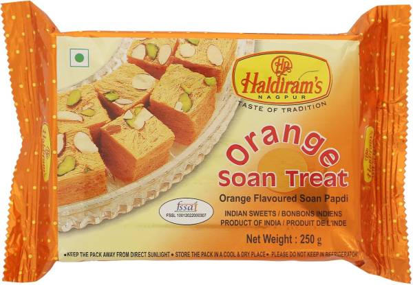 Haldiram's Orange Soan Papdi Box