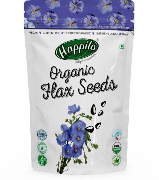 Happilo Premium Raw Organic Authentic Golden Flax seeds