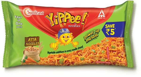 Yippee Power Up Masala Instant Noodles Vegetarian