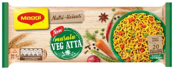Maggi Nutri-licious Atta Masala Instant Noodles Vegetarian
