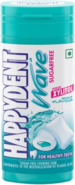 Happydent Wave with Xylitol Mint Chewing Gum