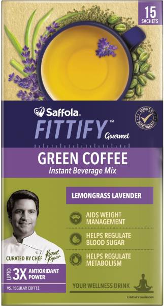 Saffola Fittify Gourmet Lemongrass Lavender Instant Coffee