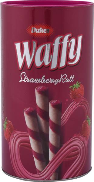 Dukes Waffy Strawberry Wafer Rolls