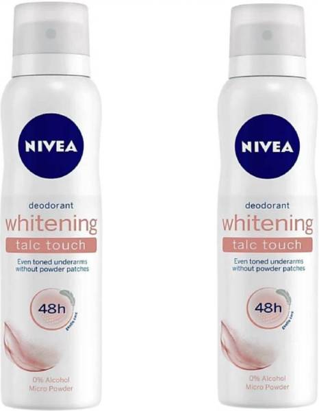 NIVEA Whitening Talc Touch 48 hr Deodorant Spray  -  For Women