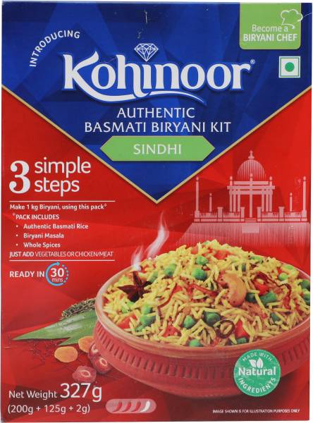 Kohinoor Authentic Sindhi Biryani Basmati Rice Kit 327 g