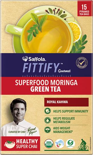 Saffola Fittify Gourmet Royal Kahwa Green Tea Box