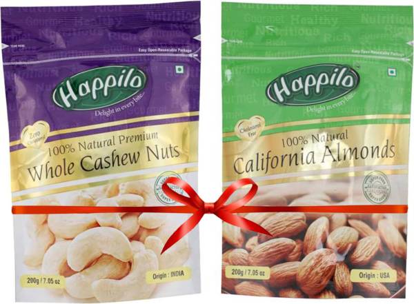 Happilo 100% Natural Cashews, Almonds