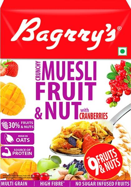 Bagrry's Crunchy Muesli Fruit and Nut with Cranberries