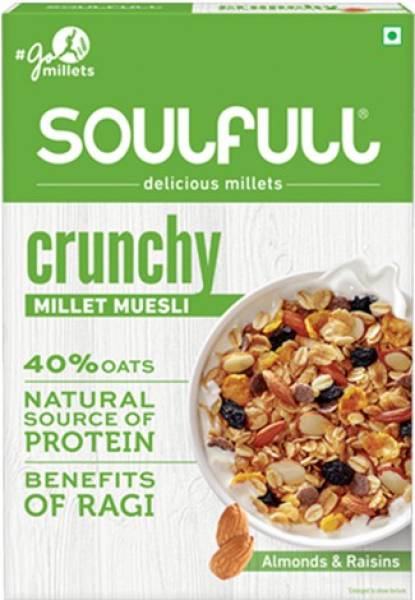 Soulfull Millet Muesli Crunchy Almonds &amp; Raisins