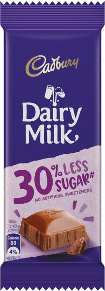 Cadbury Dairy Milk 30% Less Sugar Chocolate Bars