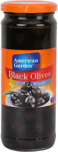 American Garden Whole Black Olives