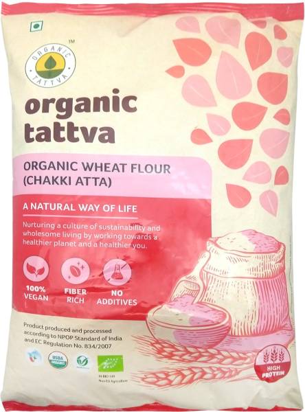 Organic Tattva Whole Wheat Flour (Chakki Atta)