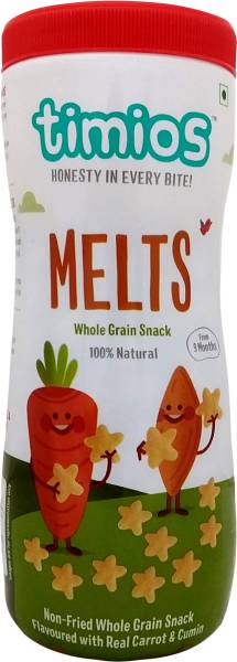 Timios Melts Carrot &amp; Cumin Baby Finger Foods 50 g