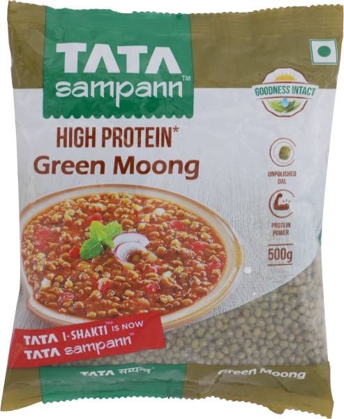 Tata Sampann Unpolished Green Moong Dal (Whole)