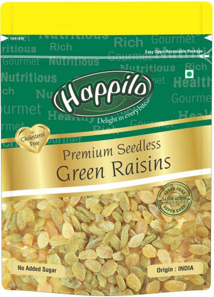 Happilo Premium Seedless Green Raisins