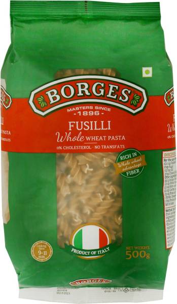 Borges Whole Wheat Fusilli Pasta