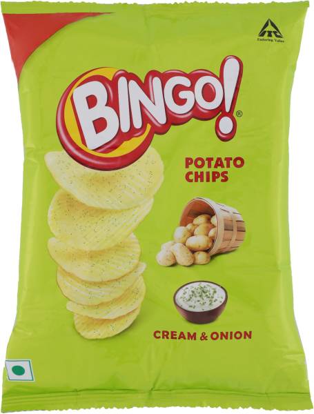 Bingo Yumitos Cream and Onion Potato Chips