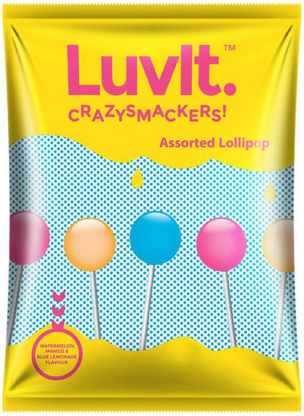 LuvIt Crazysmackers Assorted Lollipop