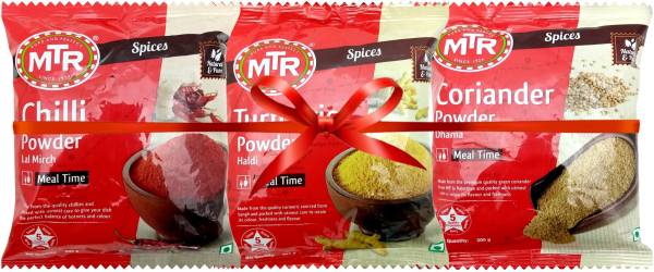 MTR Lal Mirch Chilli, Turmeric, Coriander Powder Spices Combo