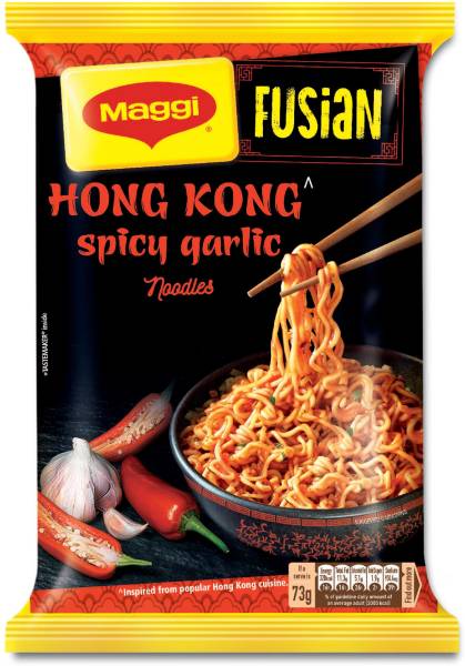Maggi Fusian Hong Kong Spicy Garlic Instant Noodles Vegetarian