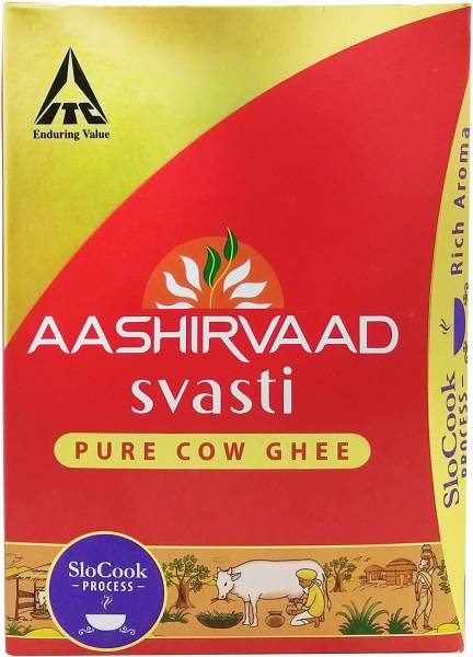 Aashirvaad Svasti Pure Cow Ghee 750ml CEKA pack Ghee 750 ml Tetrapack