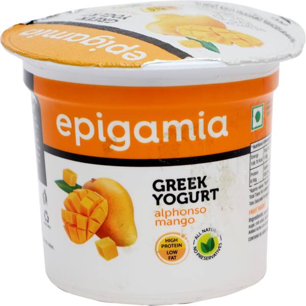 Epigamia Greek Alphonso Mango Fruit Yogurt Alphonso Mango