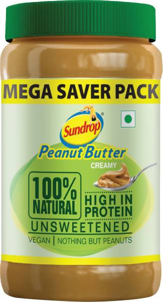 Sundrop Peanut Butter 100% Natural Creamy 924 g