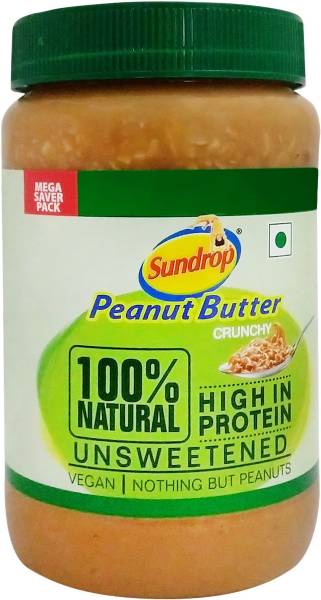 Sundrop Peanut Butter 100% Natural Crunchy 924 g