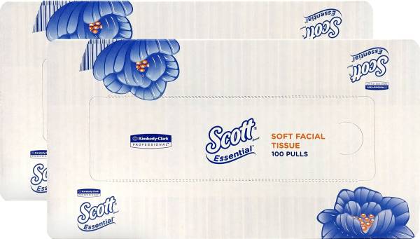 Scott Essential Facial Tissue 2 Ply Combo