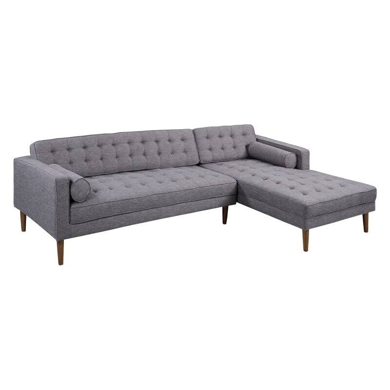 Armen Living Element Sectional Sofa with Chaise