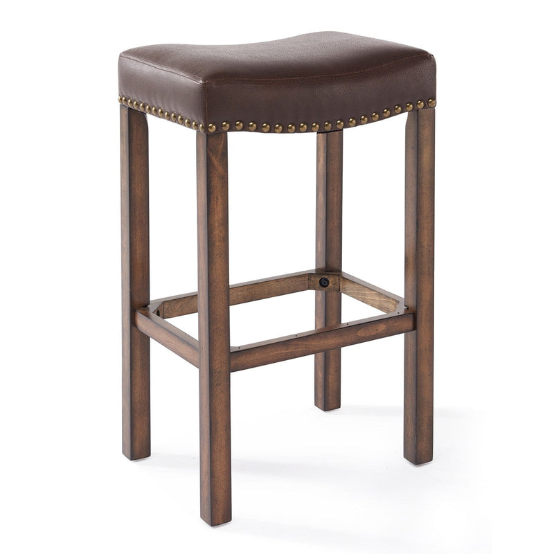 Armen Living Tudor 26 in. Backless Counter Stool