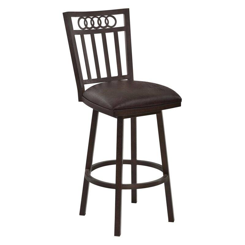 Home Chic Kratos 26 in. Armless Swivel Counter Stool