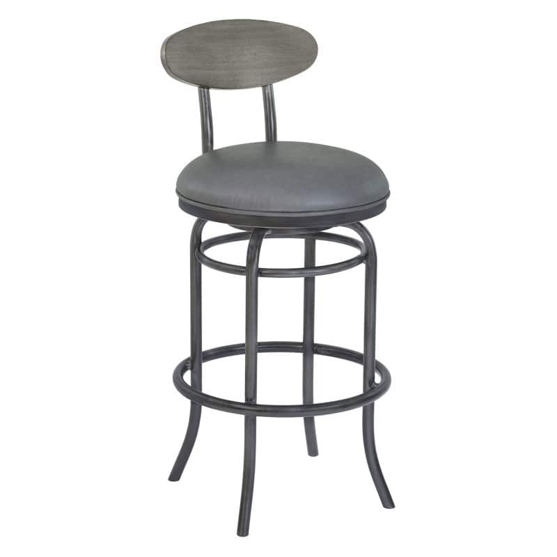 Home Chic Colbert 30 in. Armless Swivel Bar Stool