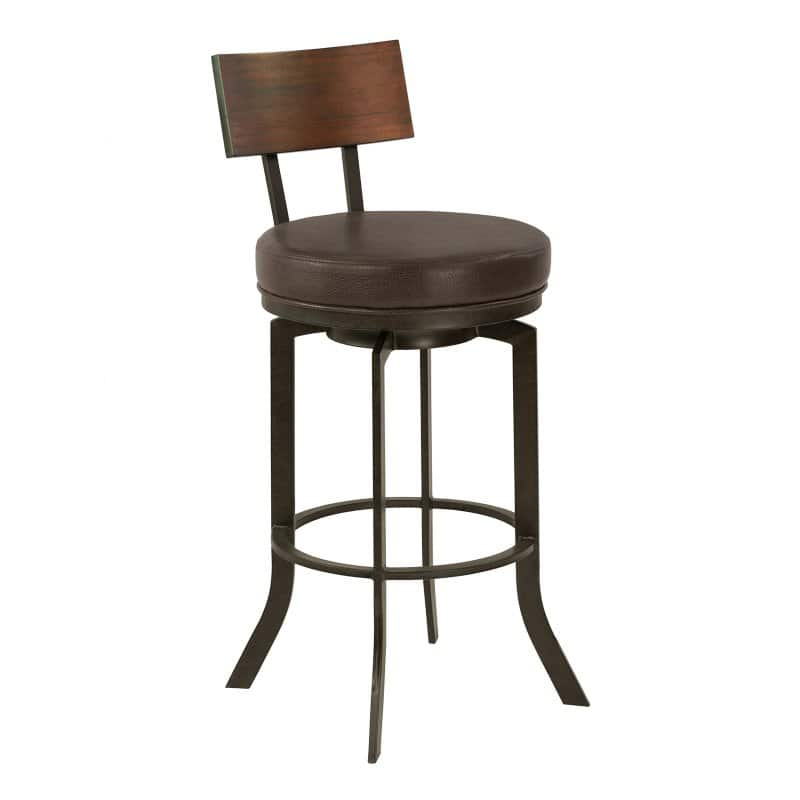 Home Chic Coyle 26 in. Armless Swivel Counter Stool