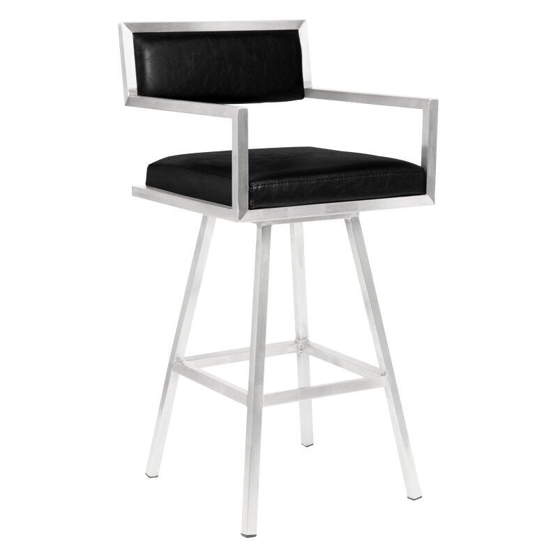 Home Chic Harris 30 in. Swivel Bar Stool with Arms